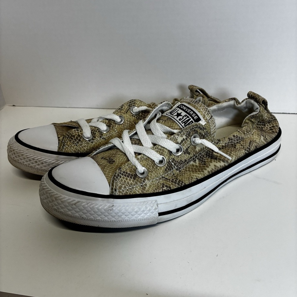 Converse Chuck Taylor All Star Shoreline Snake Print Shoes Womens 9 Sneakers Low